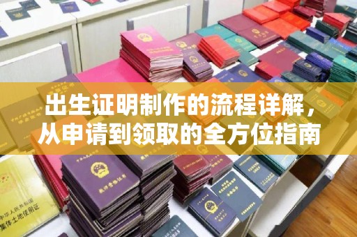 涡阳出生证明制作的流程详解，从申请到领取的全方位指南