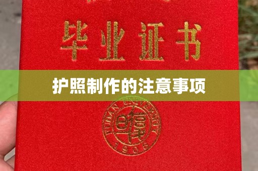涡阳护照制作的注意事项