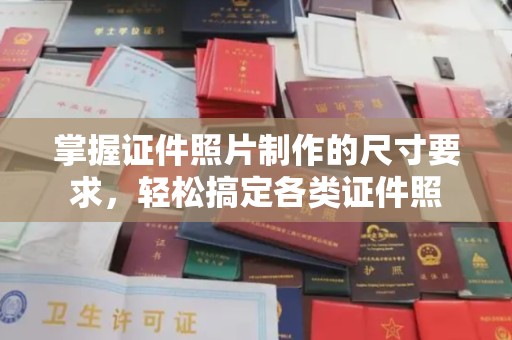 涡阳掌握证件照片制作的尺寸要求，轻松搞定各类证件照