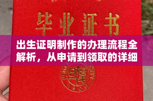涡阳出生证明制作的办理流程全解析，从申请到领取的详细指南
