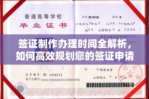 涡阳签证制作办理时间全解析，如何高效规划您的签证申请流程