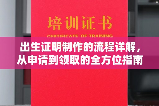 涡阳出生证明制作的流程详解，从申请到领取的全方位指南